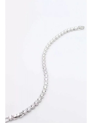 Taşlı Xuping Bileklik - Gümüş