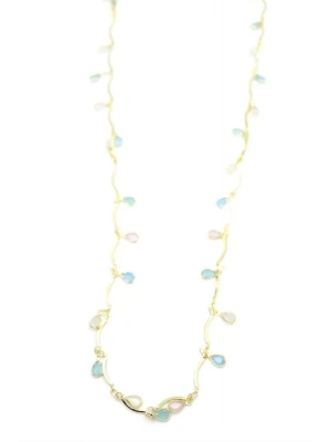 Taşlı Y Kolye - Altın