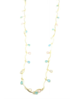 Taşlı Y Kolye - Altın