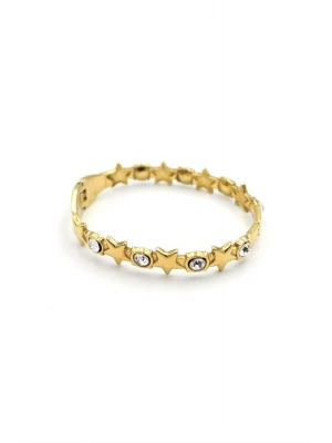 Taşlı Yıldız Bilezik - Altın