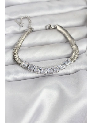 Taşlı Yuvarlak El Aynası Kalın Model 2