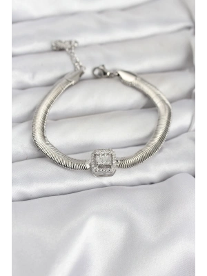 Taşlı Yuvarlak El Aynası Kalın Model 3