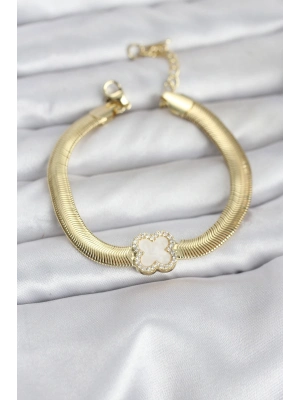 Taşlı Yuvarlak El Aynası Kalın Model 4