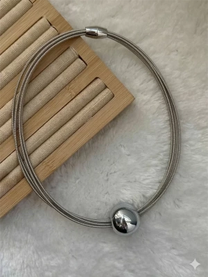 Tasma Kolye - Gümüş