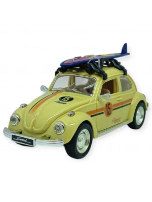 Tatil Serisi - Sesli Işıklı Vosvos Araba 18 cm - Bej