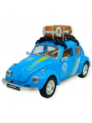 Tatil Serisi - Sesli Işıklı Vosvos Araba 18 cm - Mavi