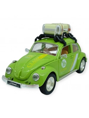 Tatil Serisi - Sesli Işıklı Vosvos Araba 18 cm - Yeşil