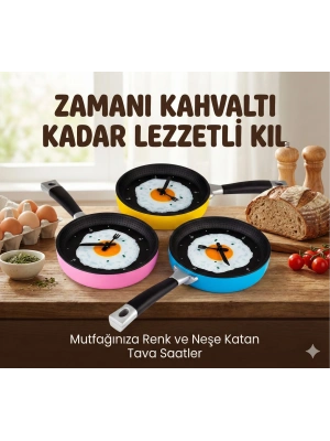 Tava Konseptli Duvar Saati