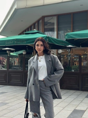 TAVSİYE EDİLEN GÜVENLİ SATICI Poliviskon Oversize Ceket