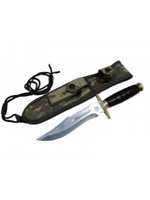T.c. Standart Komando Bıçağı 30 Cm - Tırtıklı, Kamuflaj Kılıflı
