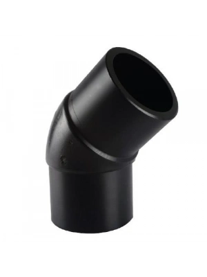 ® Tega HDPE Spigot Açık Dirsek 125 mm 45 Derece