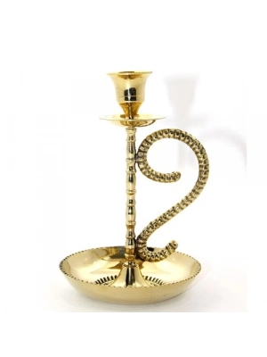 Tekli Pirinç Şamdan Model 1