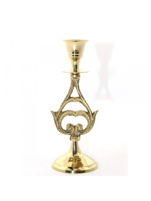 Tekli Pirinç Şamdan Model 6