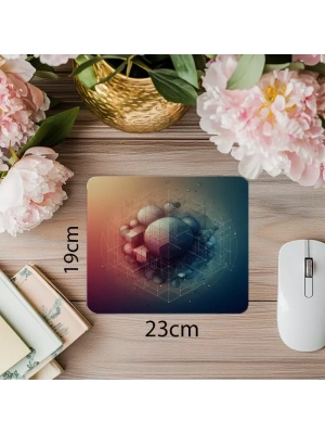 Teknolojik Minimalist Görsel Üzerine Mousepad - 19x23 cm 2 mm Dikdörtgen İthal Baskılı Mouse Pad