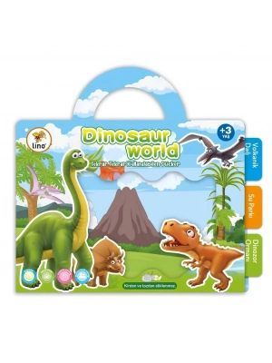 Tekrar Kullanılabilen Sticker Dinosaur World