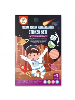 Tekrar Kullanılabilen Sticker Seti Space