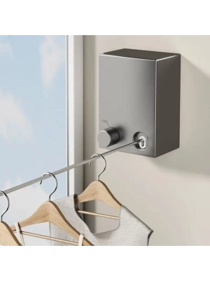 ®  Teleskopik Çamaşır Kurutma Askısı, Pratik Geri Çekilebilir Çamaşır İpi