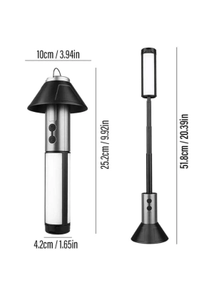 Teleskopik Şarj Edilebilir Çadır Kamp Işığı