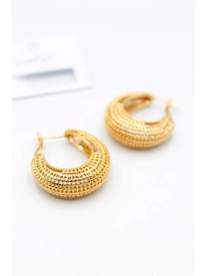 Telkari Halka Küpe - Altın