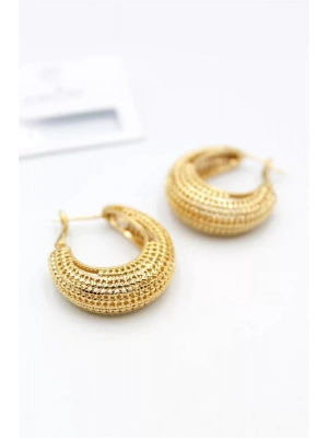 Telkari Halka Küpe - Altın