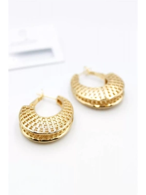 Telkari Halka Küpe - Altın