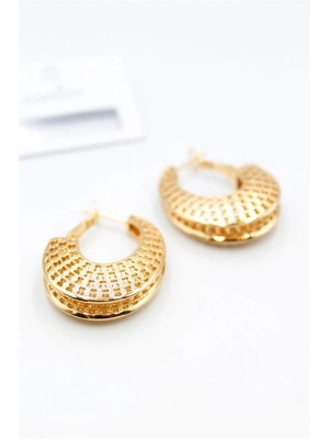 Telkari Halka Küpe - Altın