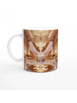 Terazi Burcu Baskılı Kahve Kupası - Zodyak Maskeli Balo Vs2