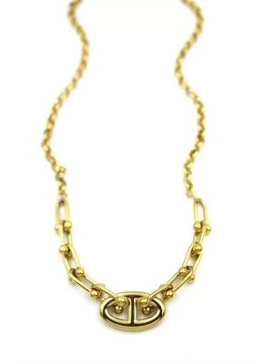 Tf Zincir Kolye - Altın