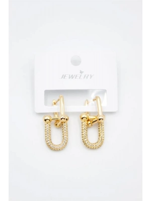 TF Zincir Küpe - Altın