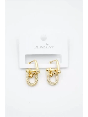 Tf Zincir Küpe - Altın