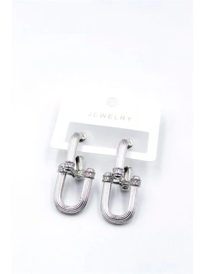 Tf Zincir Küpe - Gümüş