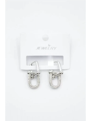 Tf Zincir Küpe - Gümüş