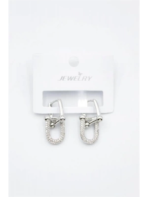 Tf Zincir Küpe - Gümüş