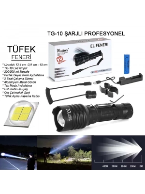 Tg-10 Şarjlı Profesyonel Av Feneri Wt-620