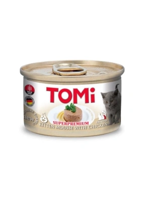 Tomi Kıyılmış Tavuklu Tahılsız Yavru Konserve Kedi Maması 85 Gr