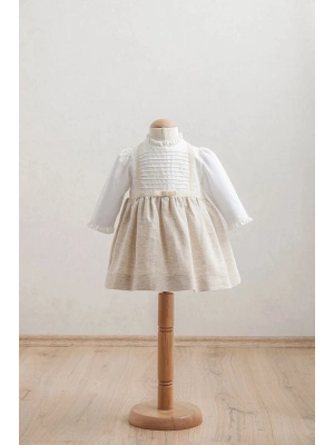 Tongs Baby Bebek Elbise 3921 Bej