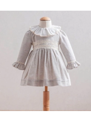 Tongs Baby Elbise 3878 Gri