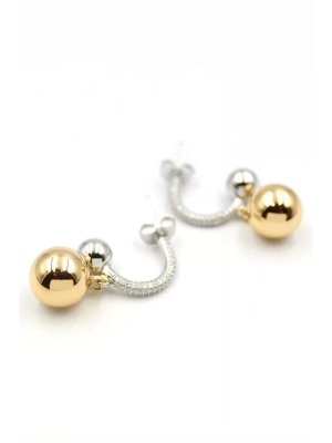 Top Halka Küpe - Altın