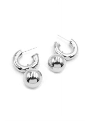 Top Küpe - Gümüş