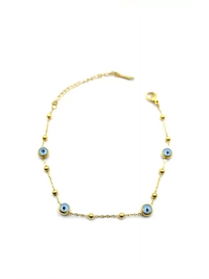 Top Nazar Bileklik - Altın