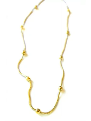 Top Zincir Kolye - Altın