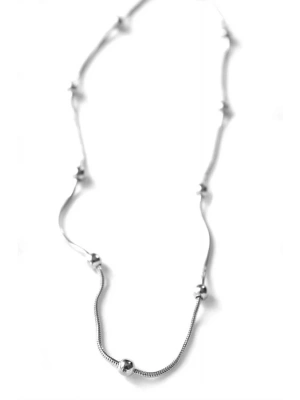 Top Zincir Kolye - Gümüş