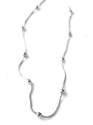 Top Zincir Kolye - Gümüş