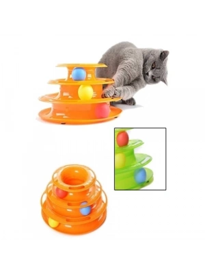 Tower of Tracks 3 Katlı Kedi Oyuncağı