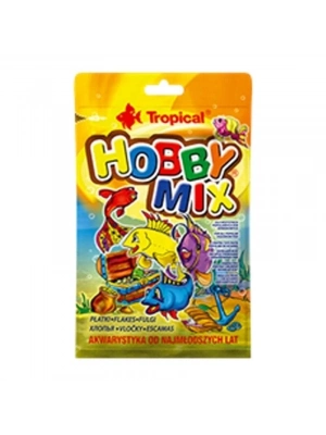 Tropical Hobby Mix Küçük Akvaryum Balıkları için Karışık Pul Yem 12 Gr