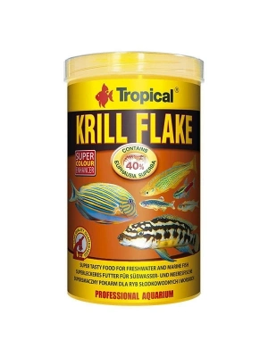 Tropical Krill Flakes Tropikal Balıklar için Krill İçerikli Pul Balık Yemi 100 Ml 20 Gr