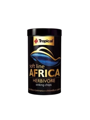 Tropical Softline Africa Herbivore Chips Otçul Afrika Balıkları için Yumuşak Taneli Balık Yemi Medium 250 Ml 130 Gr