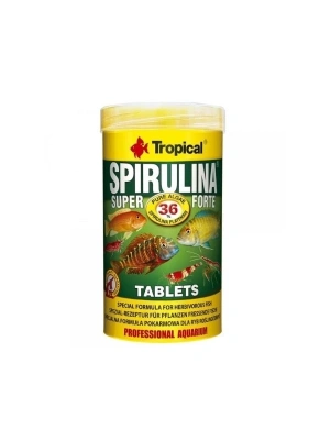 Tropical Spirulina Süper Forte Tablet Yoğun Spirulina İçerikli Tablet Balık Yemi 50 Ml 36 Gr