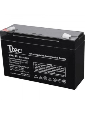 Ttec 6v 12 Ah Kuru Bakımsız Akü