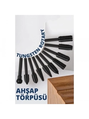 Tungsten Ahşap Oyma Şekillendirme 10 LU Törpü Seti